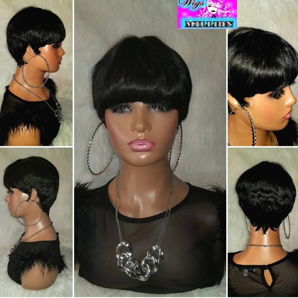 Mayonna'' Short Pixie Cut, Heat Resistant Wig